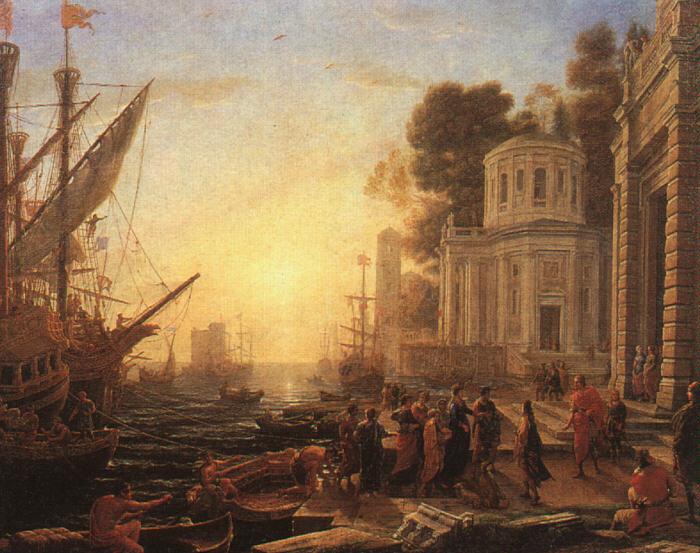 Claude Lorrain The Disembarkation of Cleopatra at Tarsus Germany oil painting art